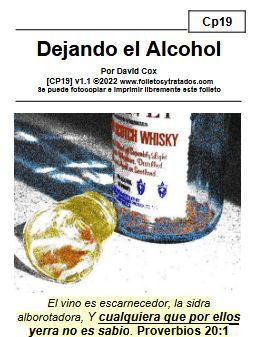 Dejando el Alcohol explica como una persona obediente a Dios tiene que dejar de consumir el alcohol totalmente para agradar a Dios.