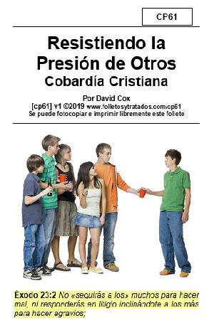 cp61 resistiendo la presión de otros TEMAS: No os conforméis sino transformaos | Ten Cuidado con tus amigos | no andas con chismosos | La griteria no hace razón | No andas con gente vana | Busca andar con buena gente