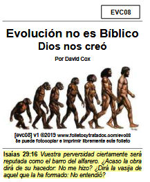 evc08 Evolución no es Bíblico, Dios nos creó