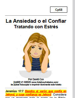 Examinamos una situaciones de estrés y problema en la vida, y cómo Satanás las usa en contra de nosotros y Dios, y cómo Dios usa los problemas para nuestro bien. TEMAS: No hay temor en amor | La falta de energía, ganas para seguir adelante | La persecución por ser cristiano | La preocupación por la Enfermedad | No preocupes por el dinero | Estrés matrimonial, Familiar