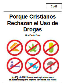 Este folleto examinamos las razones porque cristianos rechazan las drogas. TEMAS: Estamos en una batalla espiritual | Sed Sobrios | Velad en Oración | Alcohol y drogas alteran el estado mental y espiritual | ¿Por qué gente usan drogas entonces? | Las drogas escalvizan