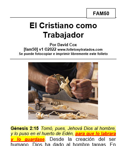 fam50 El Cristiano como Trabajador