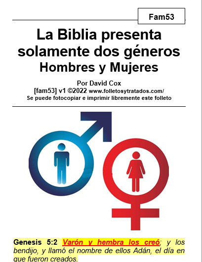 fam53 Hay solamente dos géneros Hombres y Mujeres