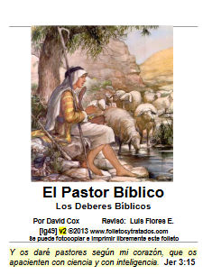 En ig49 El Pastor Bíblico: Los Deberes Bíblicos examinamos el ministerio bíblico de Pastor. Indicamos sus principales ministerios: Alimentación Espiritual, Ser Atalaya (Avisar y Proteger), Visitación Pastoral, Intercesión en Oración, Pastorean por Amor de Cristo. También examinamos El Cuidado Pastoral, y Amenazas para Malos Pastores,