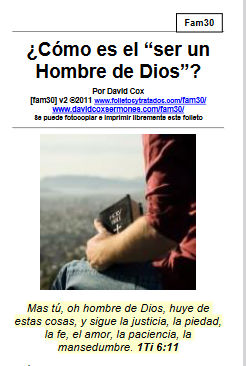 En fam30 ¿Cómo es el “ser un Hombre de Dios”? Hombre de Dios damos una sobrevista de lo que la Biblia enseña qué es un hombre de Dios.